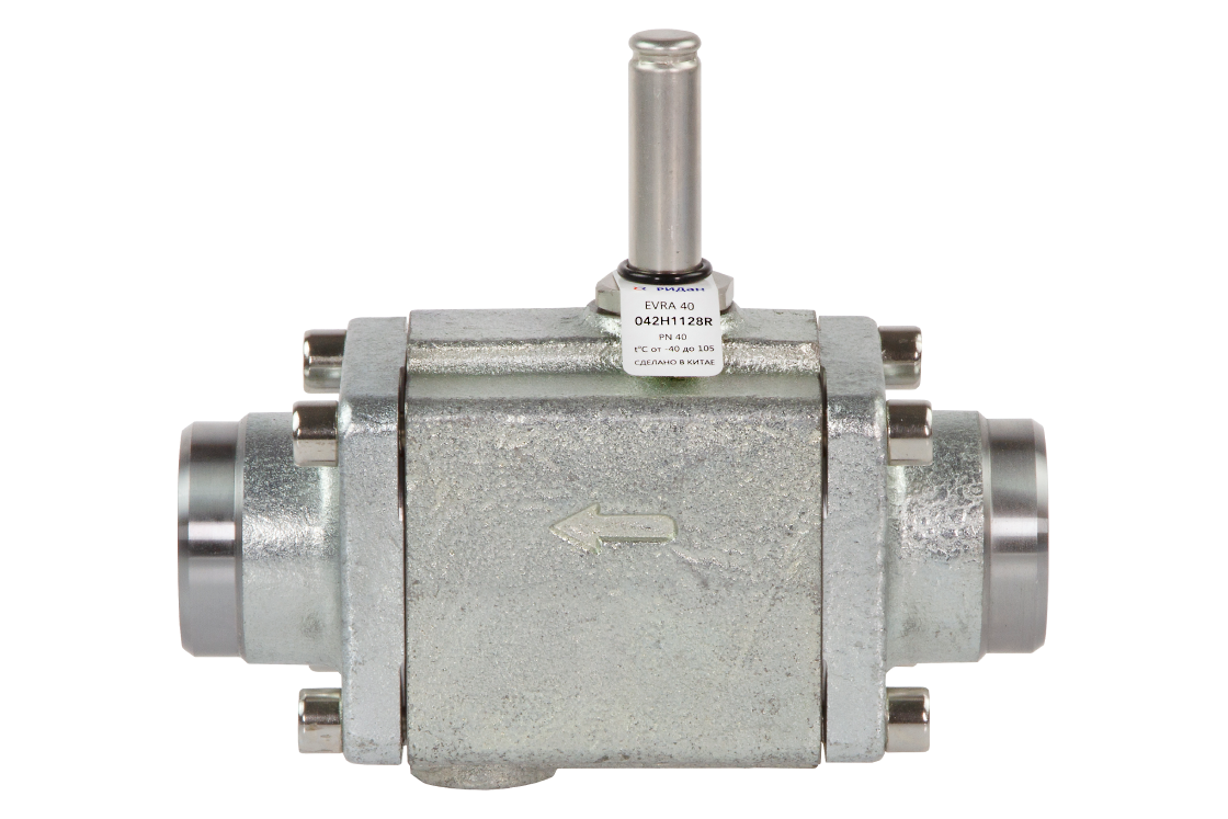 Ридан 042H1128R — Электромагнитный клапан EVRA 40 с ответными фланцами в комплекте, без катушки