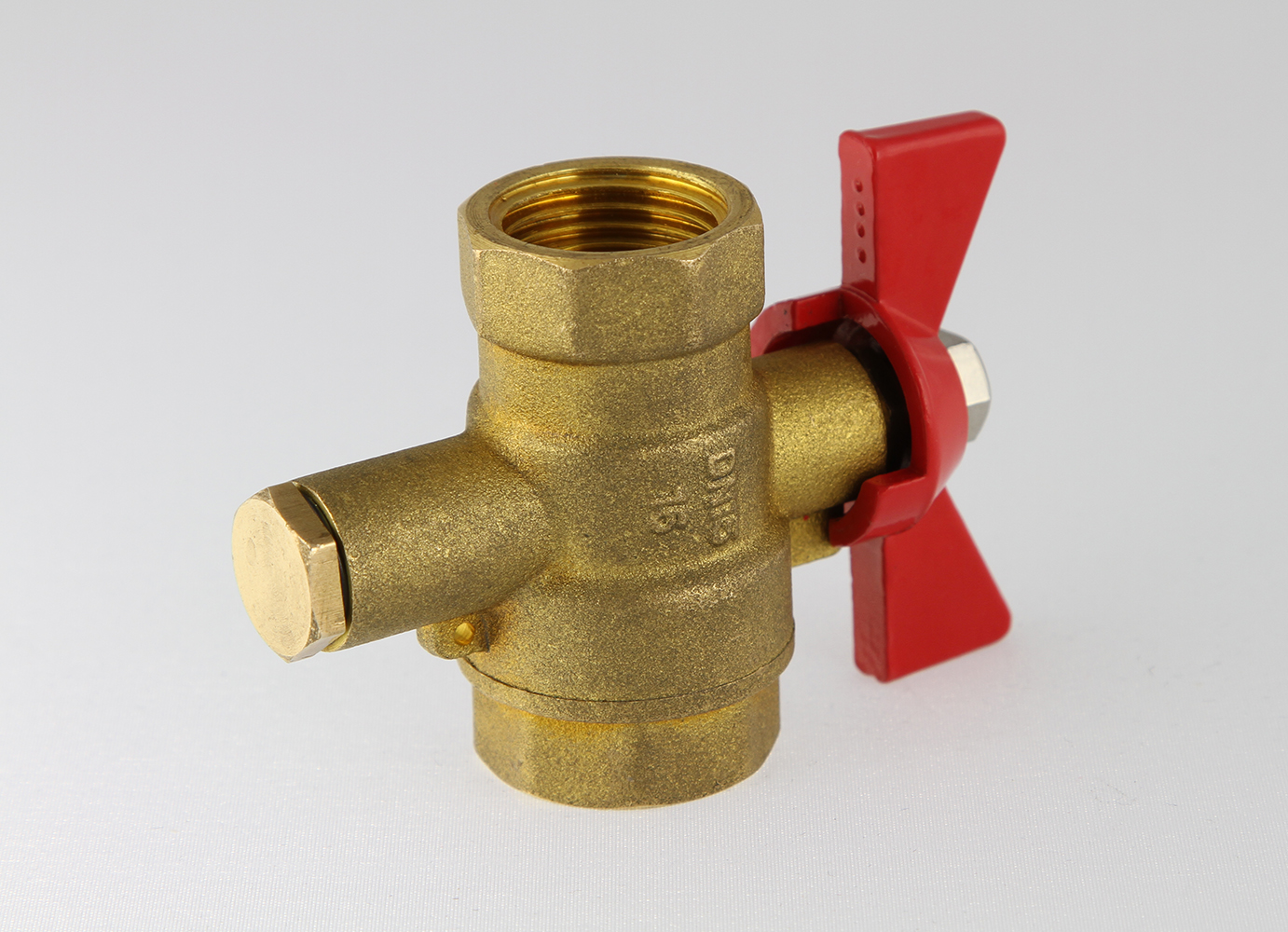 Ридан 187F0591R — Шаровой кран для монтажа датчика температуры теплосчетчика Ду25 мм