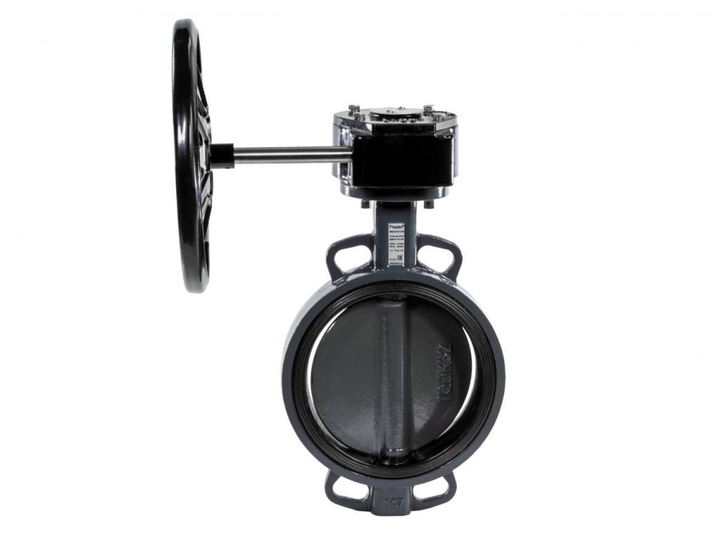 Ридан 082X4931R — Затвор дисковый с центрирующими проушинами ЗДМ PN25 DN125 корпус чугун GGG40; диск нержавеющая сталь 316; уплотнение EPDM; механический редуктор