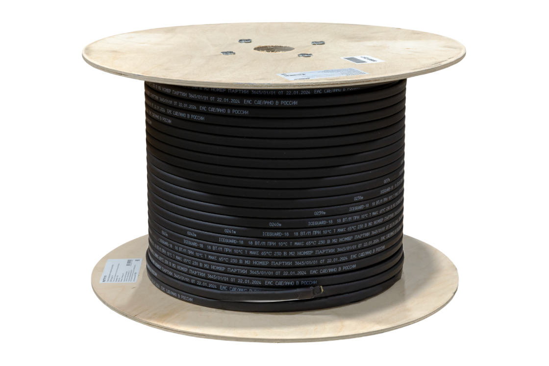 Ridan 21RT0824R — Саморегулирующийся нагревательный кабель Iceguard-18 (T) 230 В, отрезной