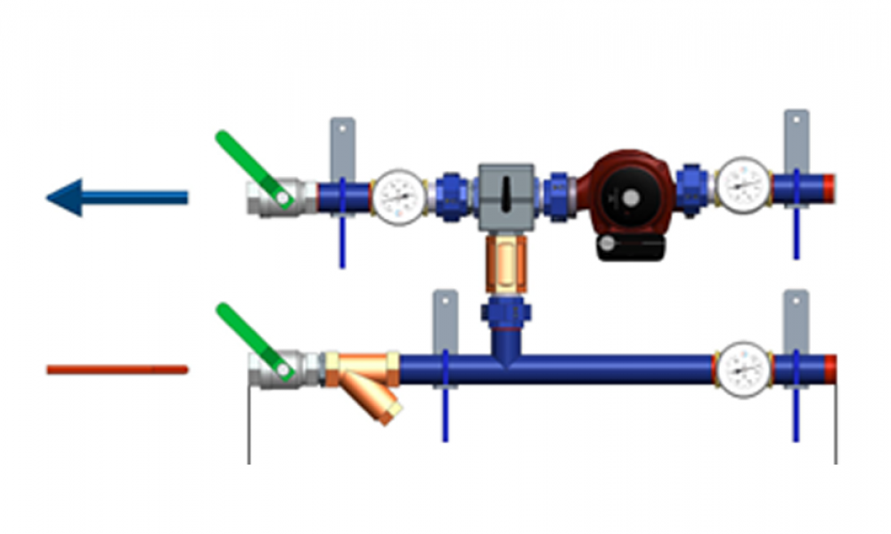 Ридан 150U3629 — Узлы теплоснабжения с термоманометрами АУУ-Т/M-20-4,7-2,5