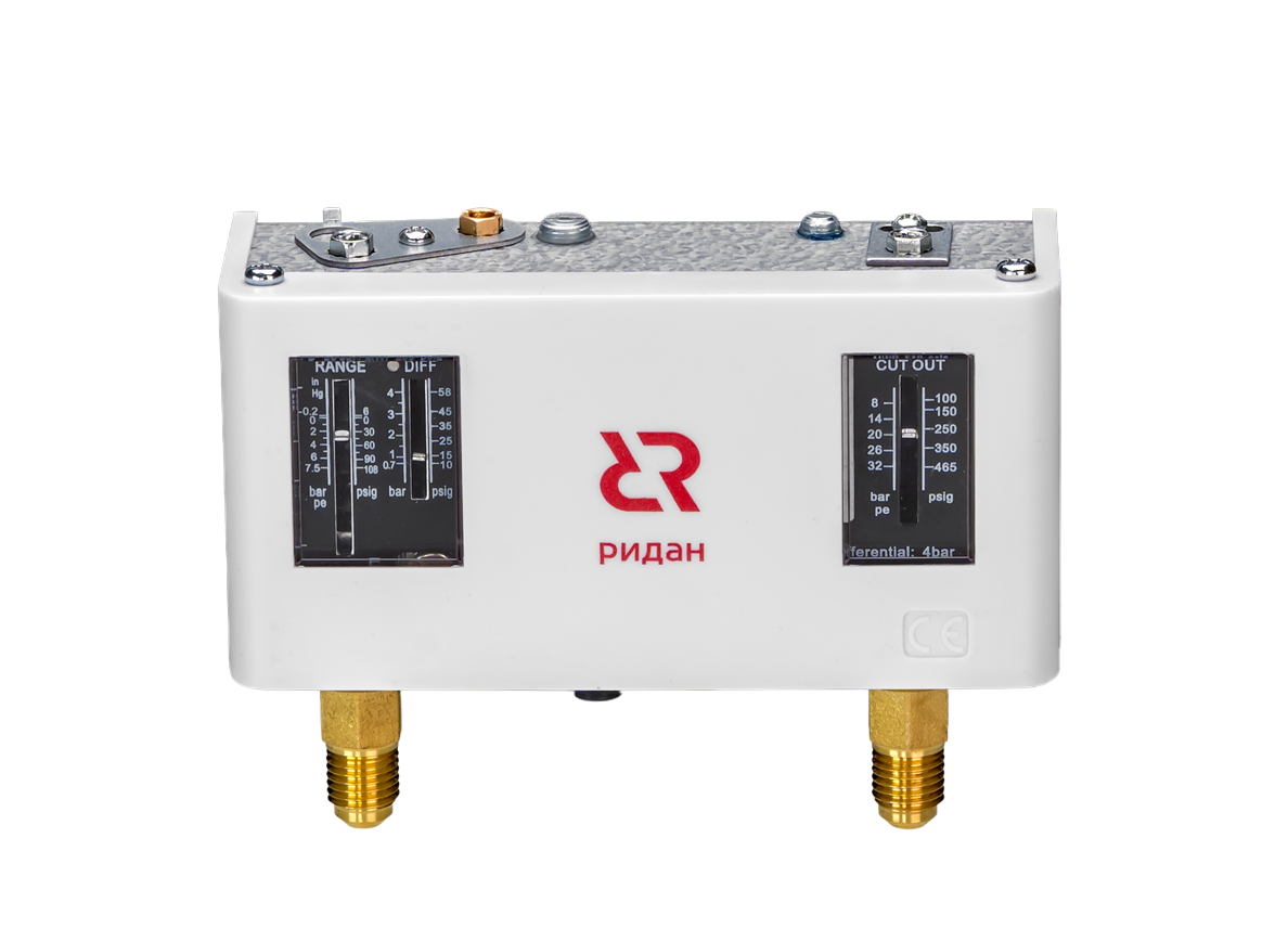 Ридан 070-124566R — Реле давления двухблочные KP15, диапазон регулирования -0,9-7,0 / 8-32 бар